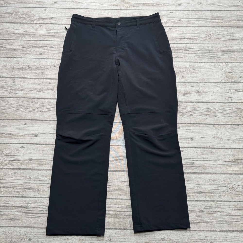 Columbia Cargo Pants Men's 32x30 Black Straight Leg Relaxed Fit Hiking Outdoor